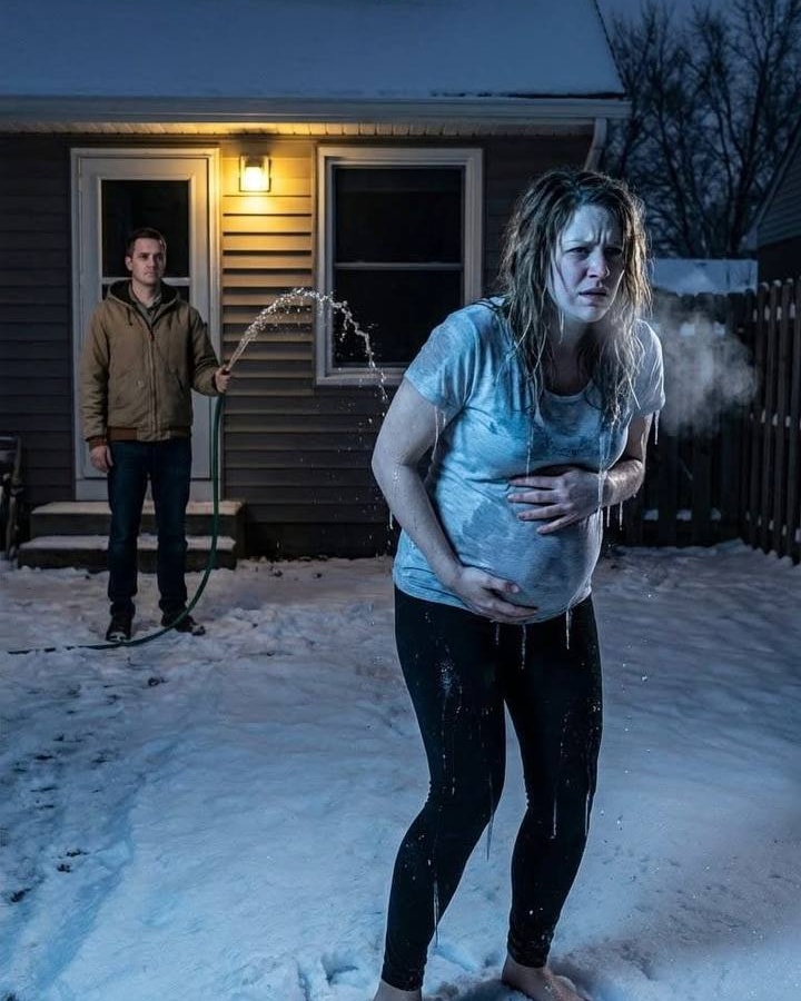 Sieben Monate schwanger wurde ich in den Schnee gezwungen — mein Mann dachte, niemand würde es jemals erfahren…