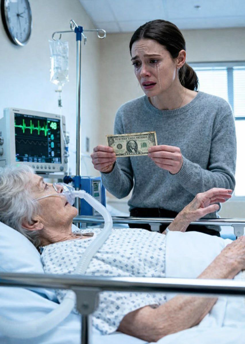 Mein Mann wurde nach einem Autounfall ins Krankenhaus eingeliefert. Mir fiel die alte Frau im Nachbarbett auf – sie war völlig allein. Deshalb begann ich, ihr dreimal täglich Essen zu bringen. Eines Tages reichte sie mir einen alten Geldschein und sagte etwas, das mich völlig sprachlos machte …