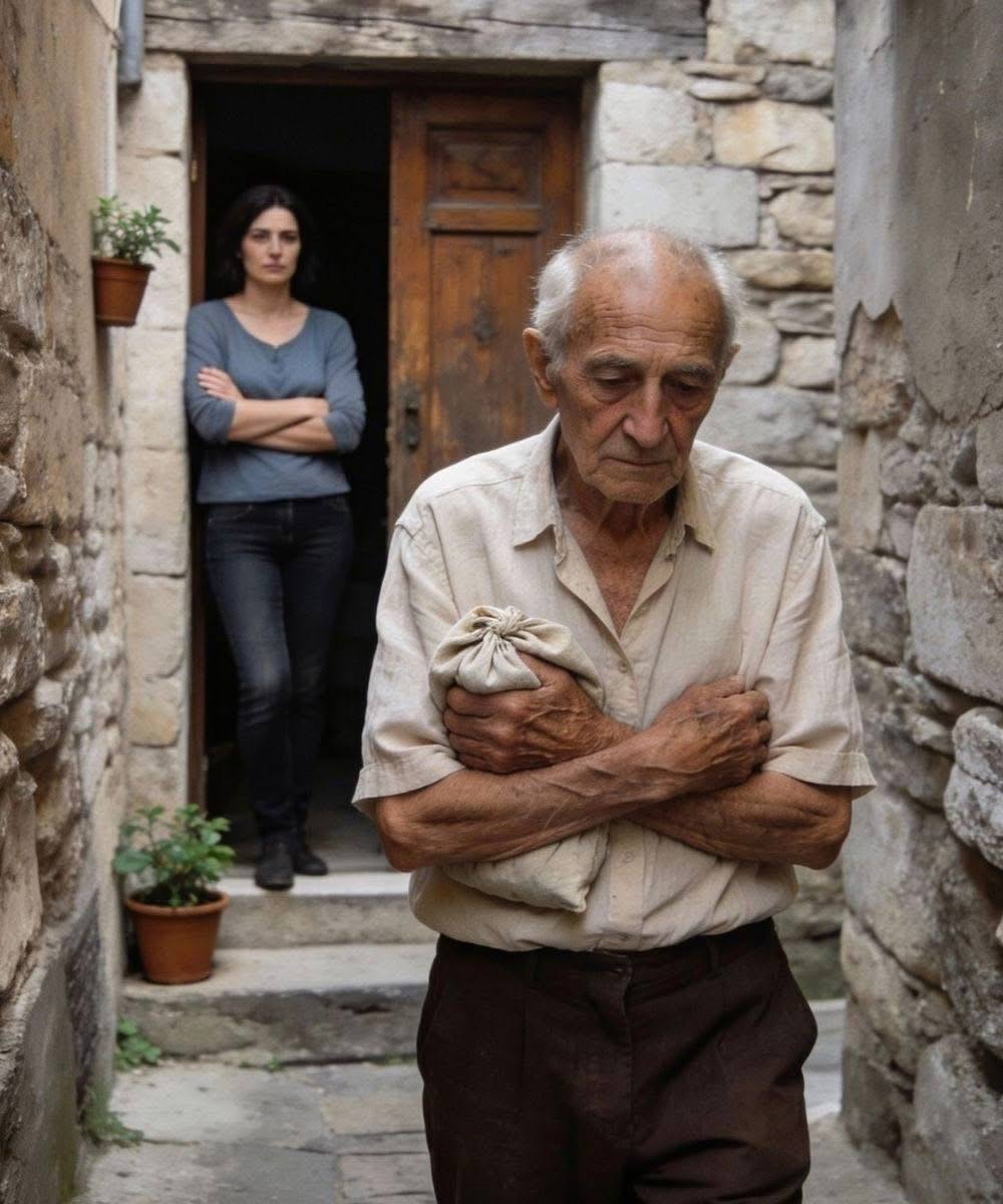 Meine Schwiegertochter warf mich hinaus und höhnte: „Geh auf der Straße sterben.“ Ich sah sie ruhig an und sagte: „Morgen wird ein Geschenk ankommen.“ Am nächsten Tag kam ihre Grausamkeit wie Gift zu ihr zurück…