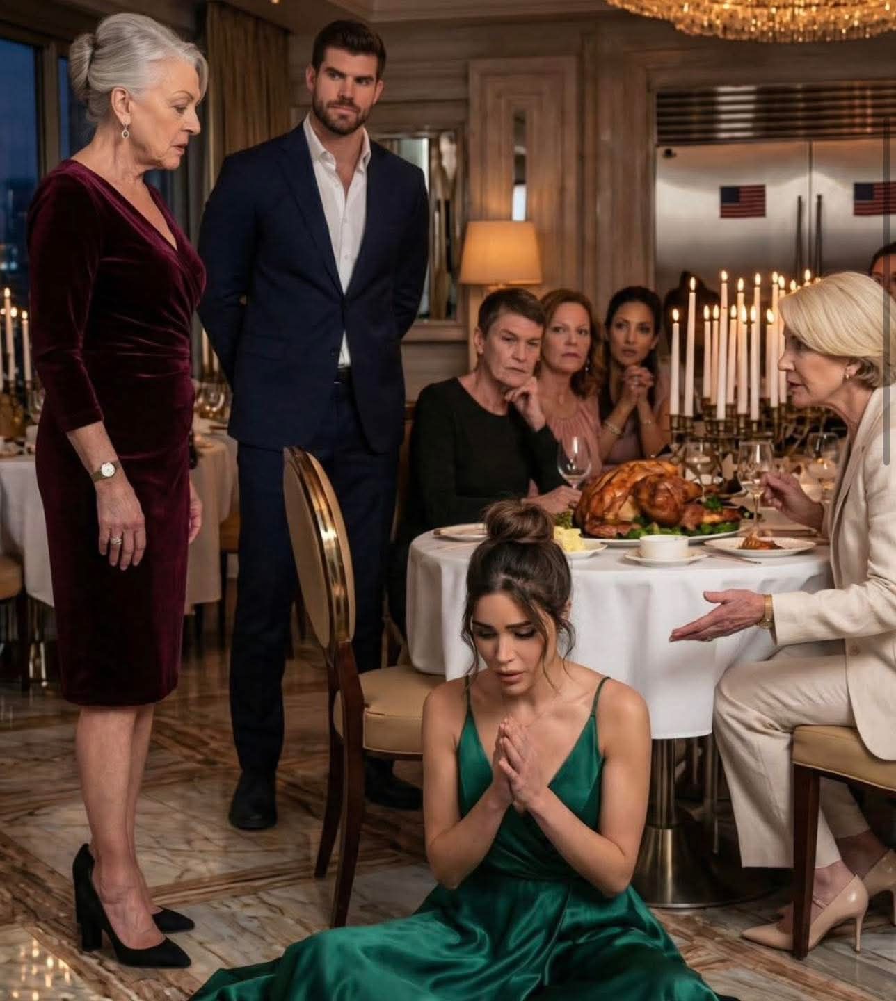 Während eines Familienessens hat mein Schwiegersohn plötzlich meine Tochter vor allen Leuten geschlagen, und seine Mutter applaudierte sogar und sagte: “So unterrichtet man ein Kind.“ Ich schwieg, sagte nichts und griff leise nach meinem Handy. Ein paar Stunden später verstanden alle an diesem Tisch endlich genau, wen sie überquert hatten.