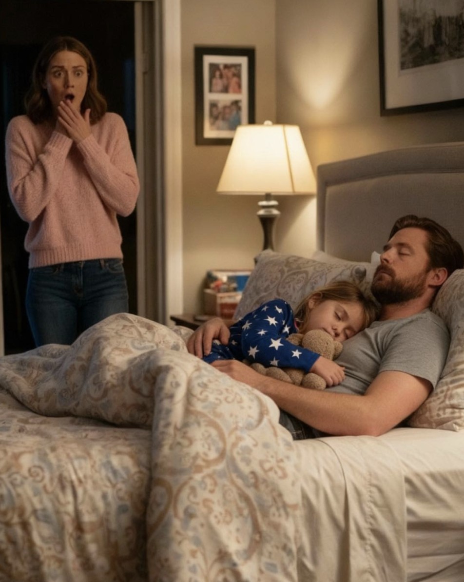 Ein achtjähriges Mädchen schläft allein, doch jeden Morgen beklagt sie sich, ihr Bett fühle sich „zu klein“ an. Als ihre Mutter um 2 Uhr morgens die Aufnahmen der Überwachungskamera überprüft, bricht sie in stillen Tränen zusammen …