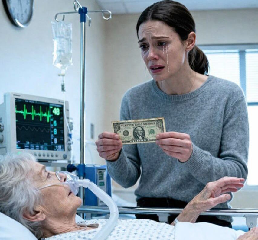 Mein Mann wurde nach einem Autounfall ins Krankenhaus eingeliefert. Mir fiel die alte Frau im Nachbarbett auf – sie war völlig allein. Deshalb begann ich, ihr dreimal täglich Essen zu bringen. Eines Tages reichte sie mir einen alten Geldschein und sagte etwas, das mich völlig sprachlos machte …