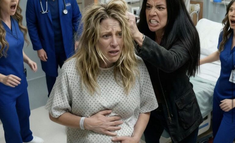 Während ich im Krankenhausbett lag, eine Hand auf meinem schwangeren Bauch, stürmte sie herein und zischte: „Glaubst du, das Tragen seines Kindes macht dich unberührbar?“ Bevor ich schreien konnte, packte sie mich an den Haaren und stieß mich runter.