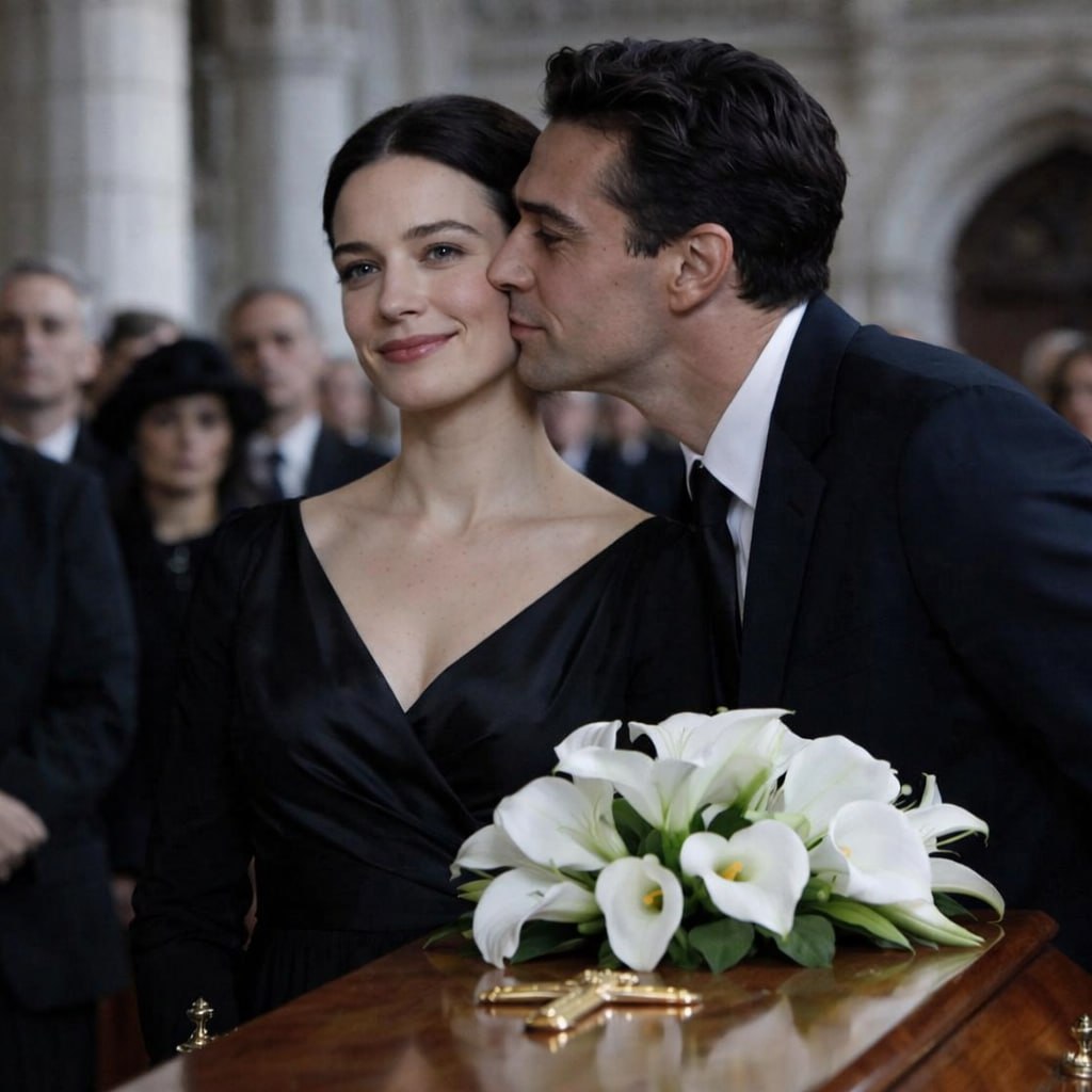 Während der Beerdigung meines Vaters lehnte sich mein Mann zu mir und flüsterte: „Ich habe die Schlösser der Eigentumswohnung im Wert von 30 Millionen geändert, die du geerbt hast. Wenn du das nicht akzeptierst, lassen wir uns scheiden.“ Ich konnte nicht aufhören zu lachen, denn die Wohnung gehörte mir noch gar nicht wirklich.