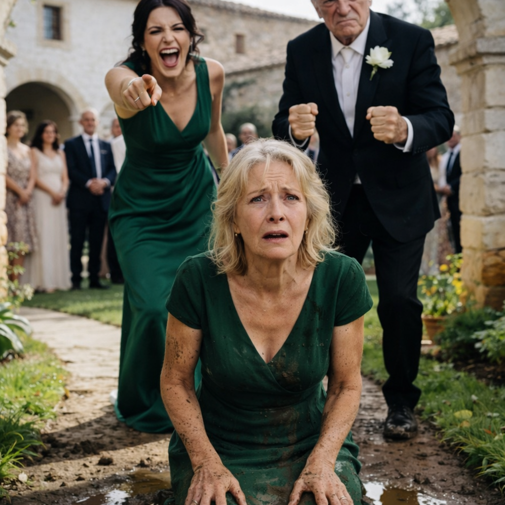 Au mariage de mon fils, je suis resté figé, fasciné, tandis que ma femme était poussée dans la boue. Avant même que je puisse bouger, ma belle-fille a ri et a ricané : « Ne fais pas semblant que ce soit autre chose qu’un