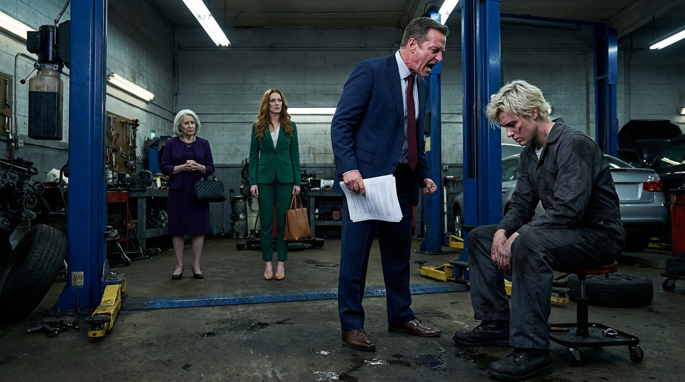 They fired him for repairing an elderly woman’s car for free—and in the days that followed, Luis learned the hard way that “having nothing” can be a costume, and that one small choice made in kindness can crack open a future you never saw coming. It began on a sweltering afternoon at a modest auto shop near a busy U.S. highway, where the air tasted like hot metal and the floor trembled with the buzz of impact wrenches.