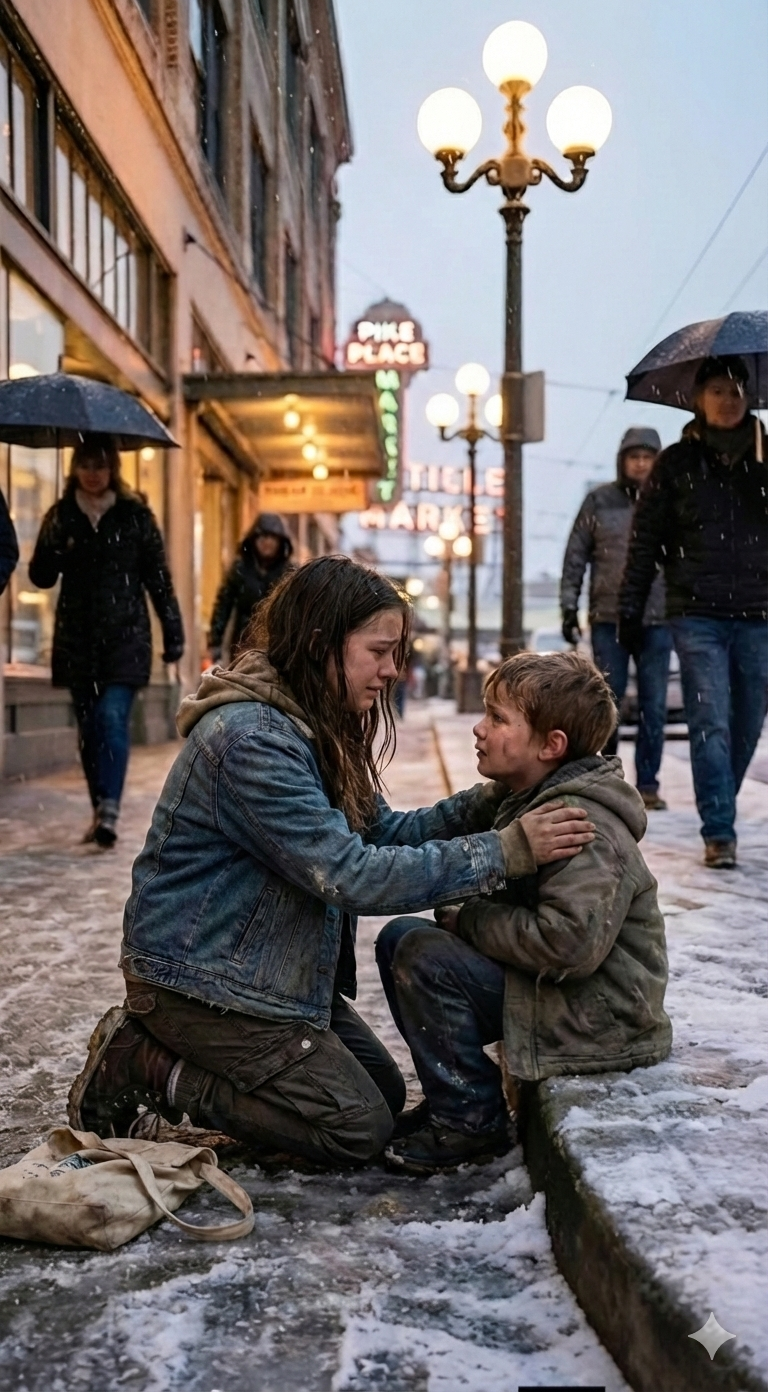 Die Menschen gingen achtlos an einem zitternden kleinen Jungen im Kalten vorbei, doch ein armes Mädchen blieb schließlich stehen. Was dann geschah, erwärmte jedes Herz, das es beobachtete, und bewies, dass Mitgefühl auf die unerwartetste Weise alles verändern kann.