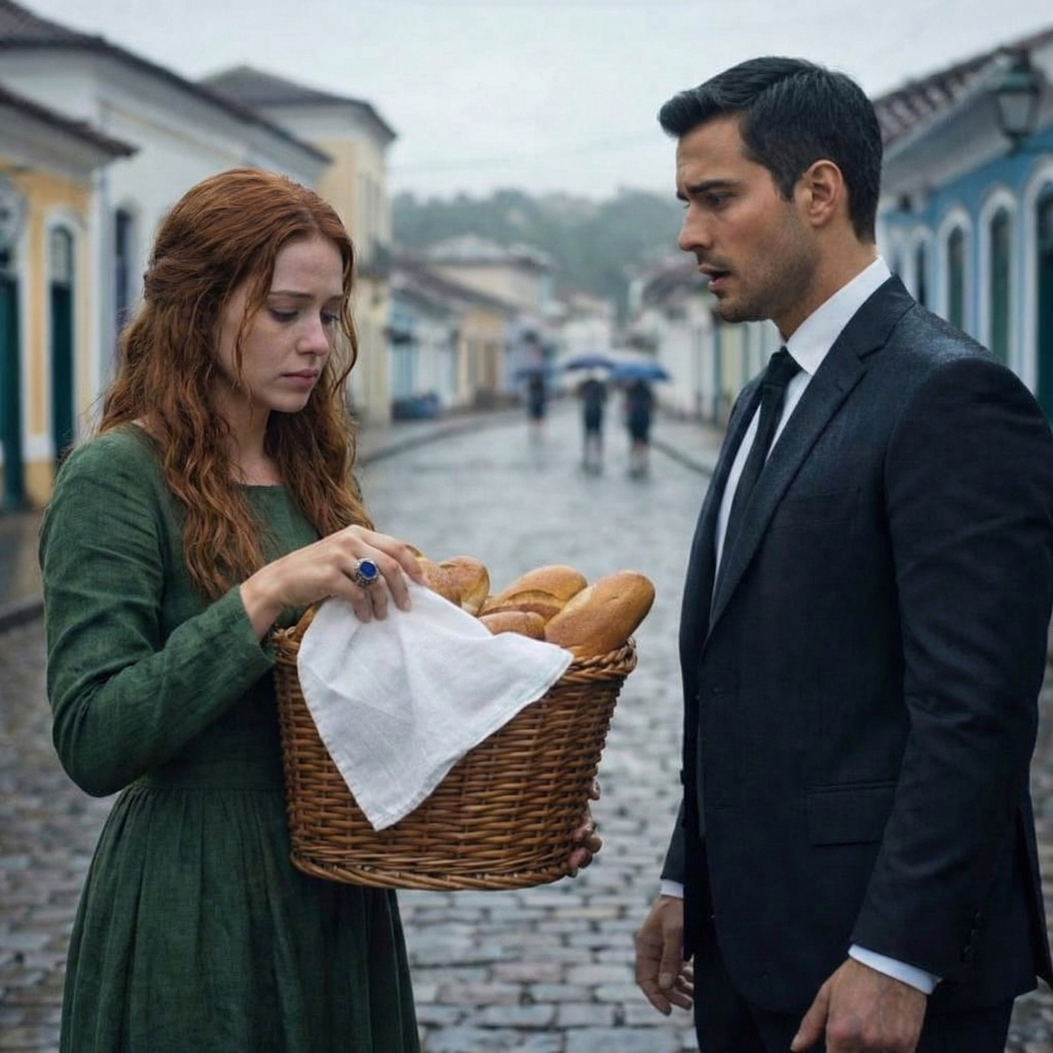 „Der Millionär kaufte seiner Tochter Brot, ohne zu wissen, wer sie war … Doch als er den Ring sah …“