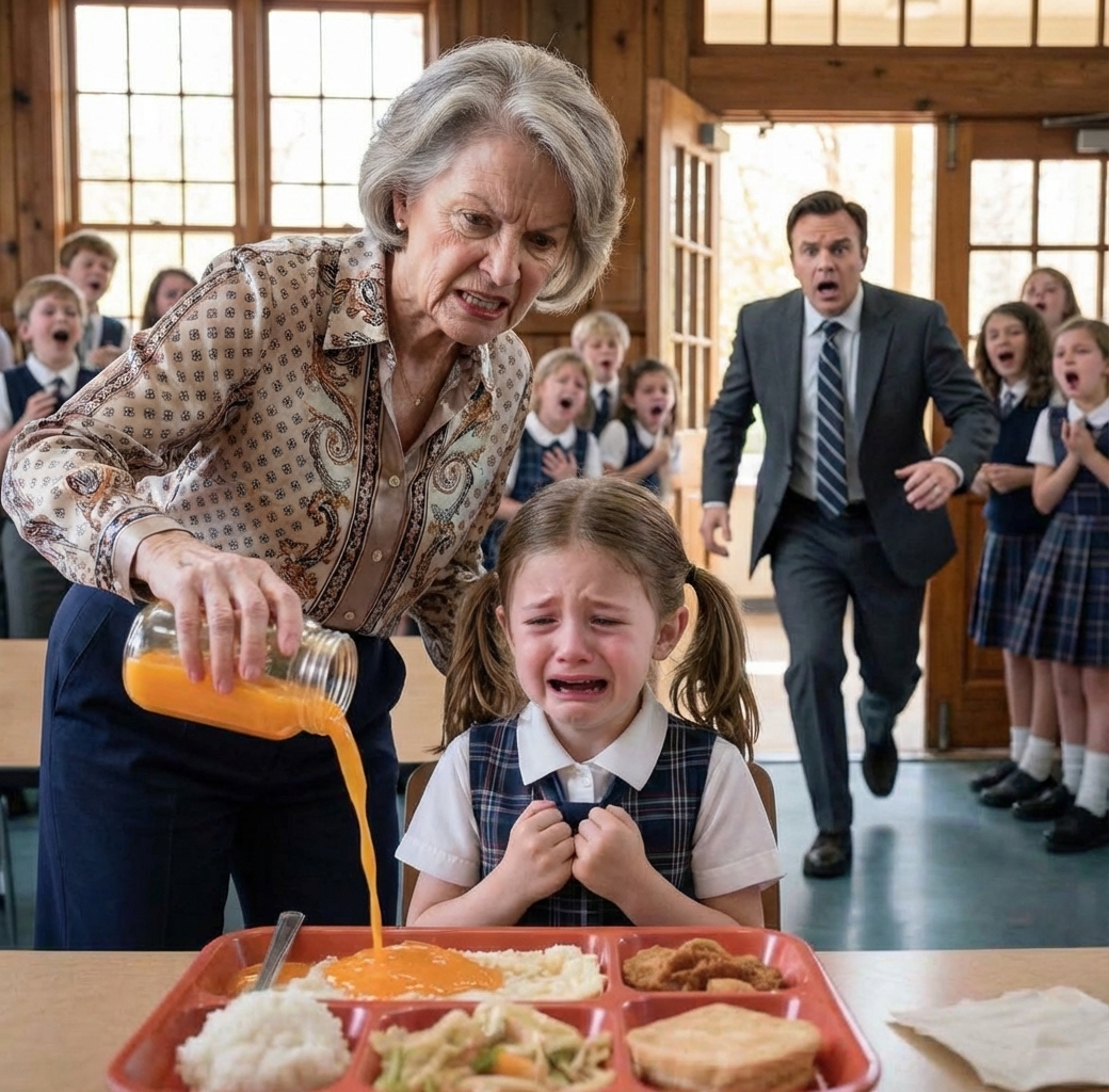Milliardärsvater ging in die Cafeteria — und erwischte einen Lehrer, der seinem kleinen Mädchen das Undenkbare angetan hatte