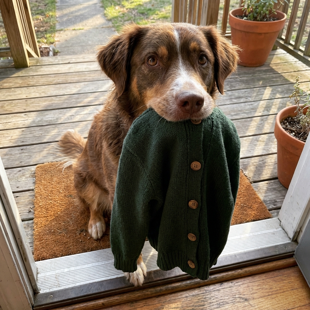 Mein Hund brachte den Pullover meiner verstorbenen Tochter zurück, den die Polizei mitnahm — Dann führte er mich zu einem Ort, der mich in meinen Spuren festfror