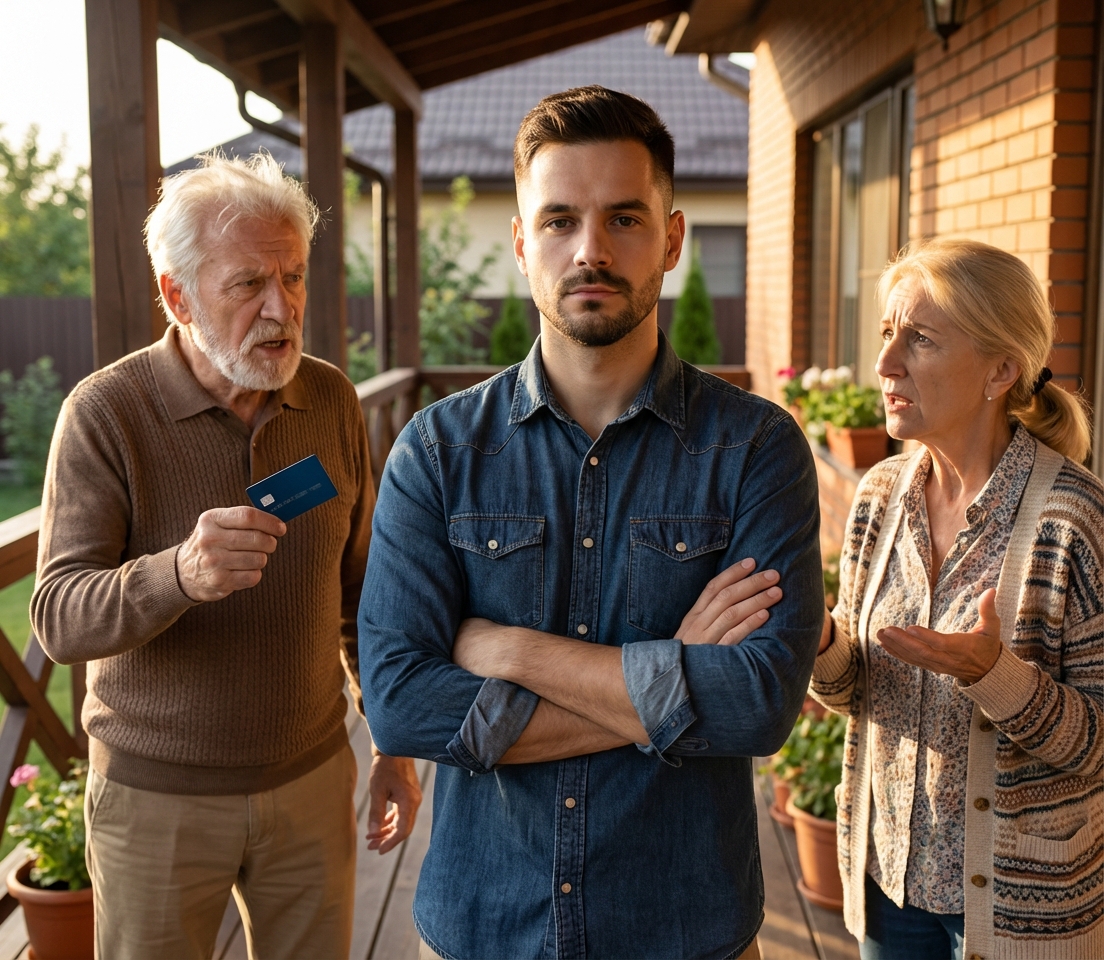 « Mon fils, notre carte a été bloquée… », ont dit les parents après avoir cédé la maison à leur fille. Et je leur ai rappelé qui ils traitaient d’inconnu.