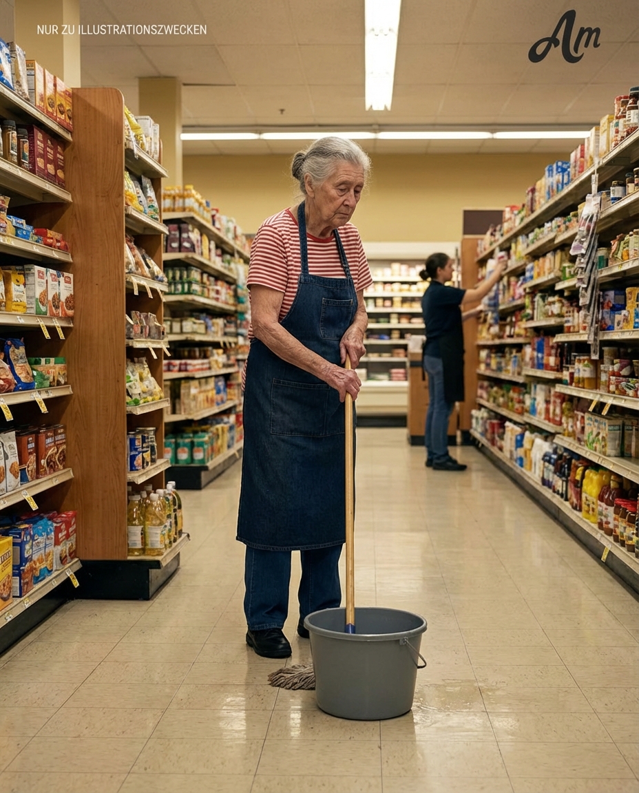 Ich habe mich für einen älteren Hausmeister in einem Lebensmittelladen eingesetzt – am nächsten Tag hörte ich meinen Namen über die Sprechanlage