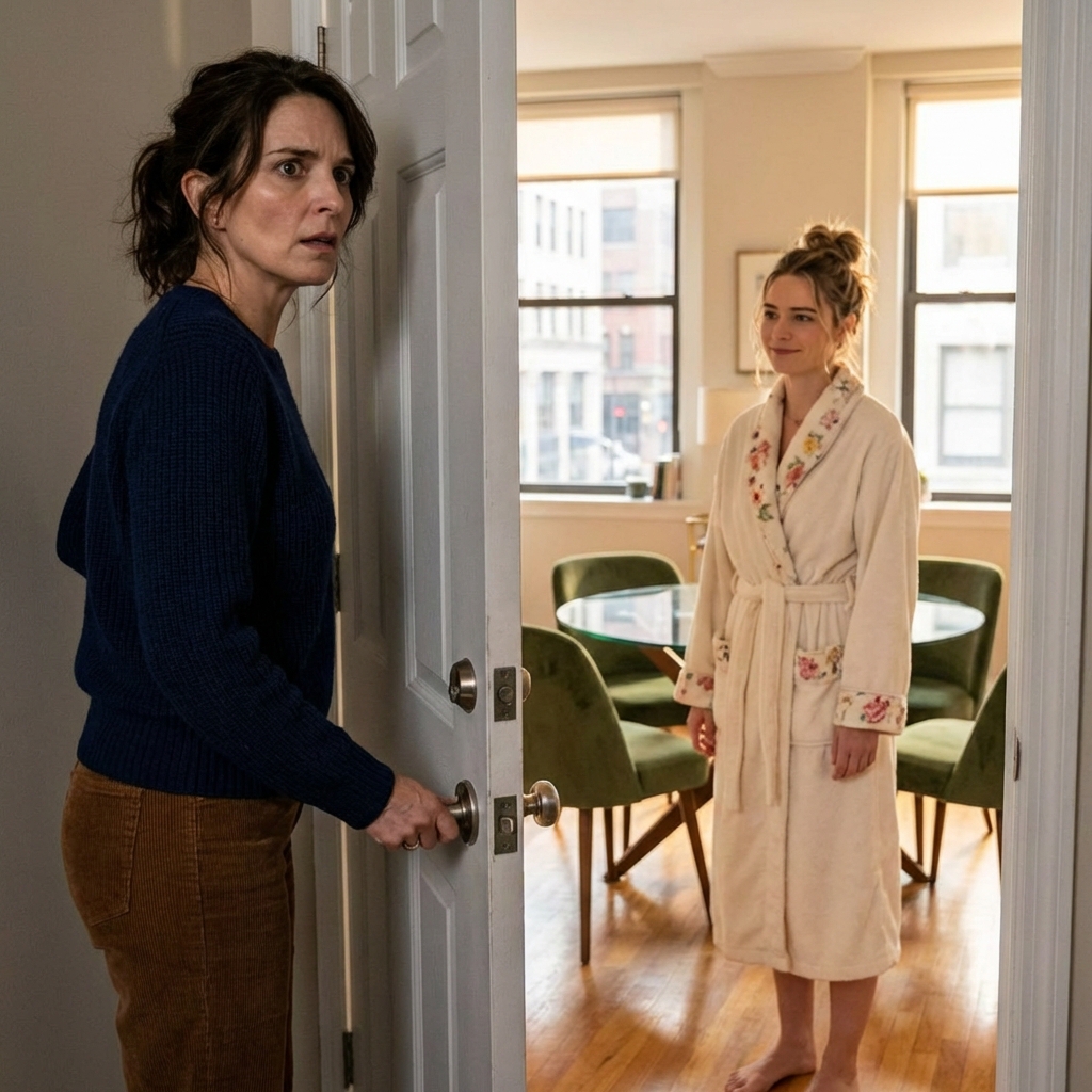 “Ich war gerade dabei, zu einer Geschäftsreise aufzubrechen, aber der Flug wurde gestrichen, also kam ich wieder nach Hause. Als ich die Tür öffnete, stand dort eine fremde Frau in meinem Bademantel. ‚Sie müssen die Maklerin sein, oder? Mein Mann hat gesagt, Sie würden kommen, um unsere Wohnung zu begutachten.‘ Ich nickte wortlos und trat ein …”