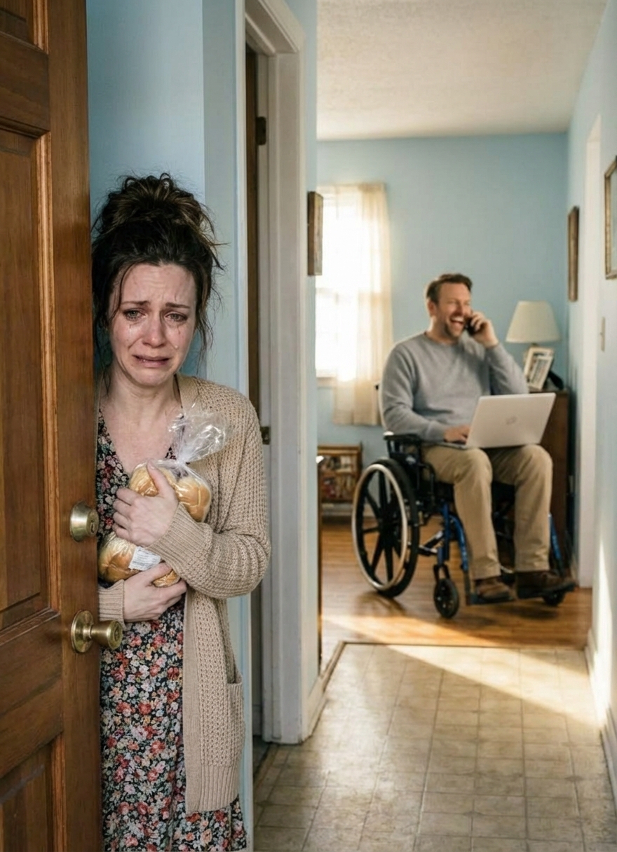 Fünf Jahre lang wusch, hob und lebte ich als 24/7-Pflegerin meines Mannes, als ich hörte, wie mein gelähmter Mann mit einem Fremden lachte: „Sie ist eine kostenlose Dienerin… eine nützliche Idiotin.“