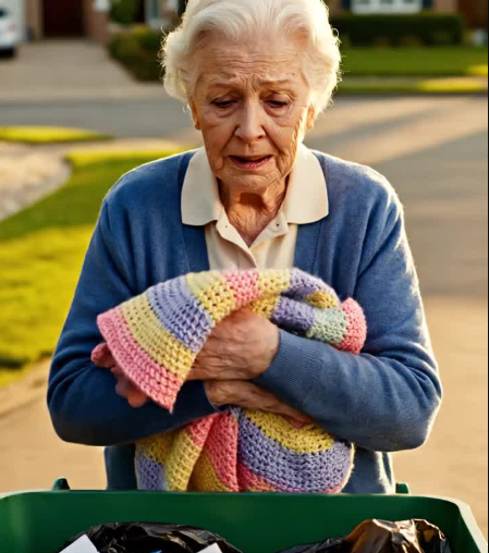 My daughter-in-law tried to “declutter” by tossing my granddaughter’s blanket into the bin, but the weight of it felt wrong. I opened the seam and froze at what was hidden inside. That discovery changed everything we thought we knew about her.