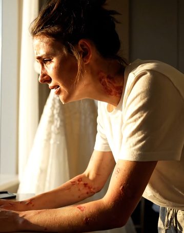 I developed a rare skin allergy just before my wedding, and when I checked my savings for treatment, it was gone. My parents smirked, “We used it for your sister’s kitchen.” At the wedding, I took the mic—and made sure everyone knew.