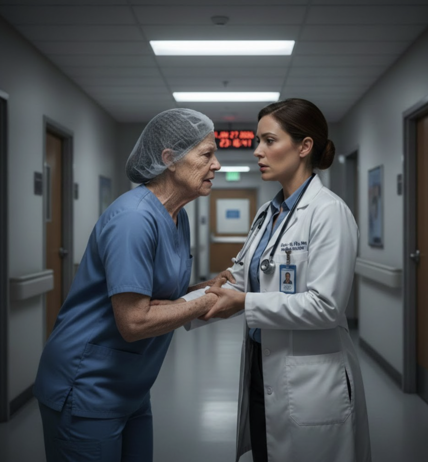 Die Chefärztin half einer armen Reinigungskraft – und eines Tages sagte sie: „Kommen Sie morgen bitte durch den Personaleingang.“