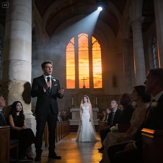 I sat hidden behind a pillar at my sister’s wedding while everyone acted like i didn’t belong, then a stranger joined me and said, “just follow my lead and pretend you’re my date,” and the moment he stood to speak, the room went silent and my sister stopped smiling.