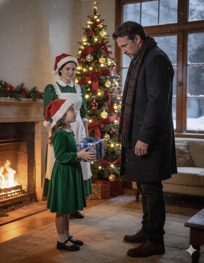 Dieser Milliardär feierte jedes Jahr Weihnachten allein — bis die Haushälterin sechs Worte sagte, die sein Herz schmolzen…