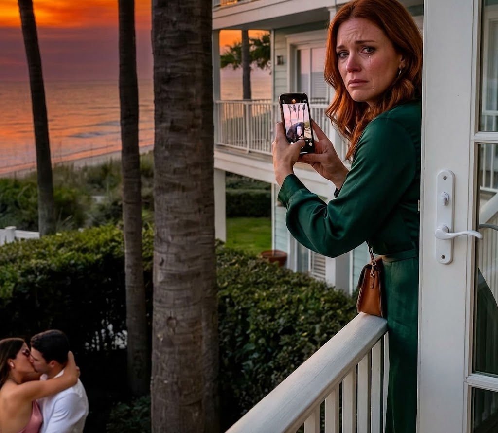 Aus meinem Hotelzimmer sah ich, wie meine Schwester meinen Verlobten in den Schatten zog und ihn küsste.