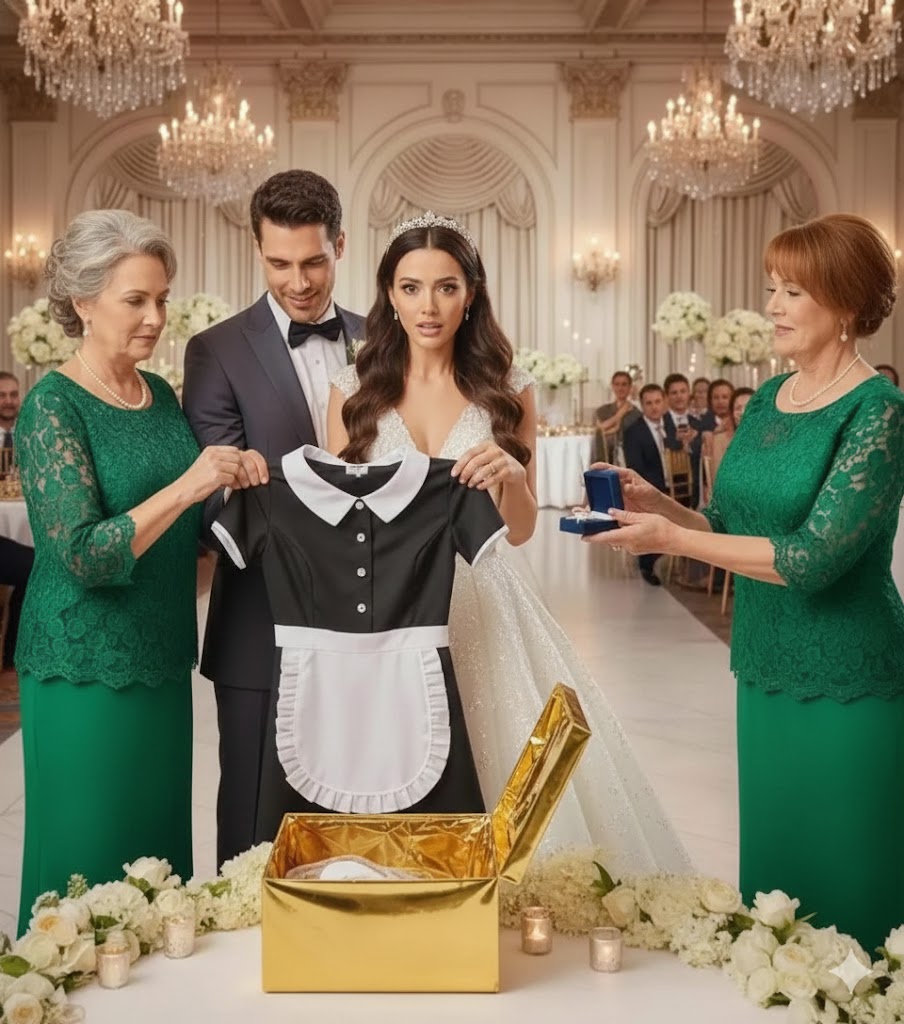 Bei der Hochzeit meiner Tochter überreichte ihre Schwiegermutter ihr eine Geschenkbox. Als meine Tochter es öffnete, fand sie darin eine Hausarbeitsuniform.