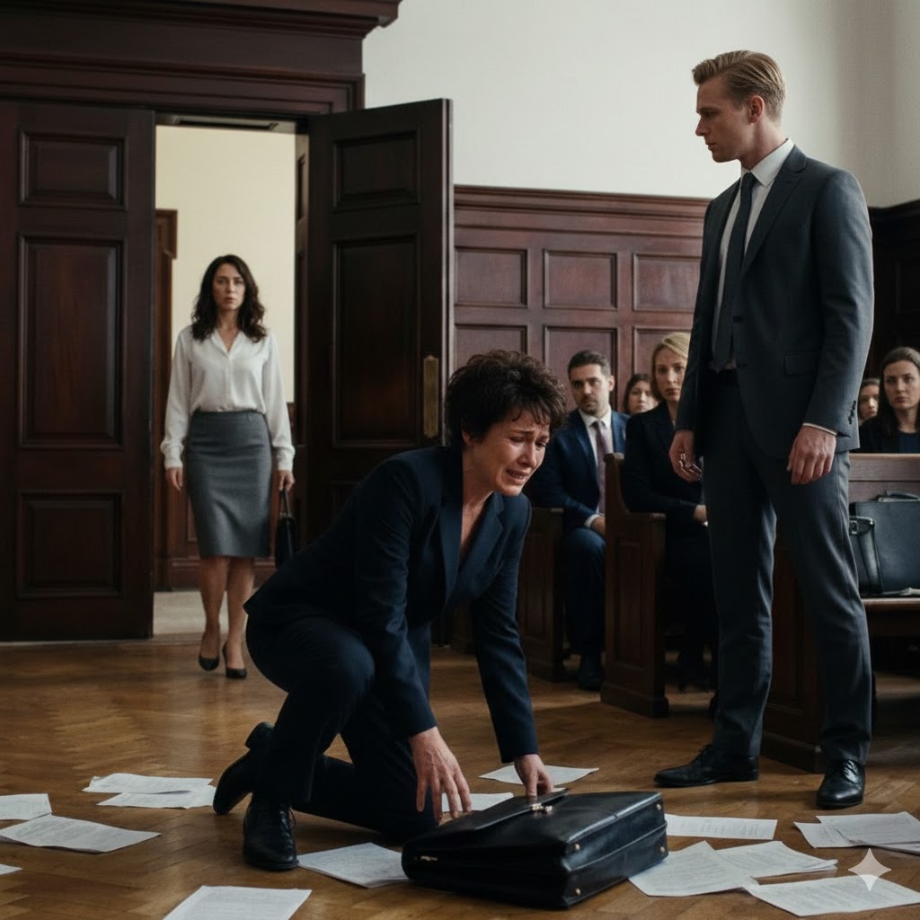 Mein Stiefsohn zog vor Gericht, um das Imperium seines Vaters zu stehlen – Er nannte mich eine „ungebildete Hausfrau“ und engagierte den gefürchtetsten Anwalt der Stadt, doch in dem Moment, als ich den Raum betrat, wurde dieser Anwalt bleich, ließ seine Aktentasche fallen und verbeugte sich… Denn mein Stiefsohn hatte keine Ahnung, wer ich wirklich war