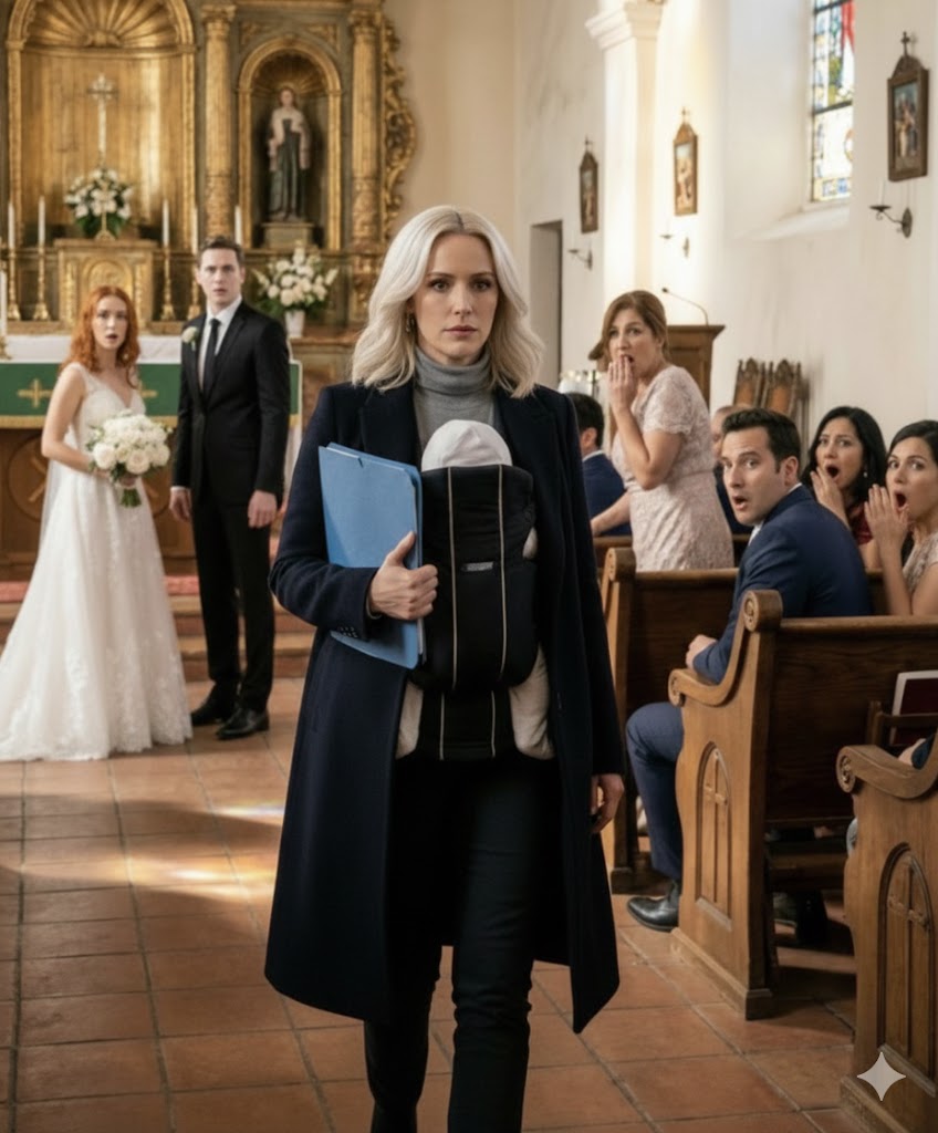 Sechs Wochen nachdem mein Mann mich und unser neugeborenes Baby mitten in einem Schneesturm verlassen hatte, betrat ich seine Hochzeit – mit dem einen Ding in den Händen, von dem er nie gedacht hätte, dass ich es besitzen würde.