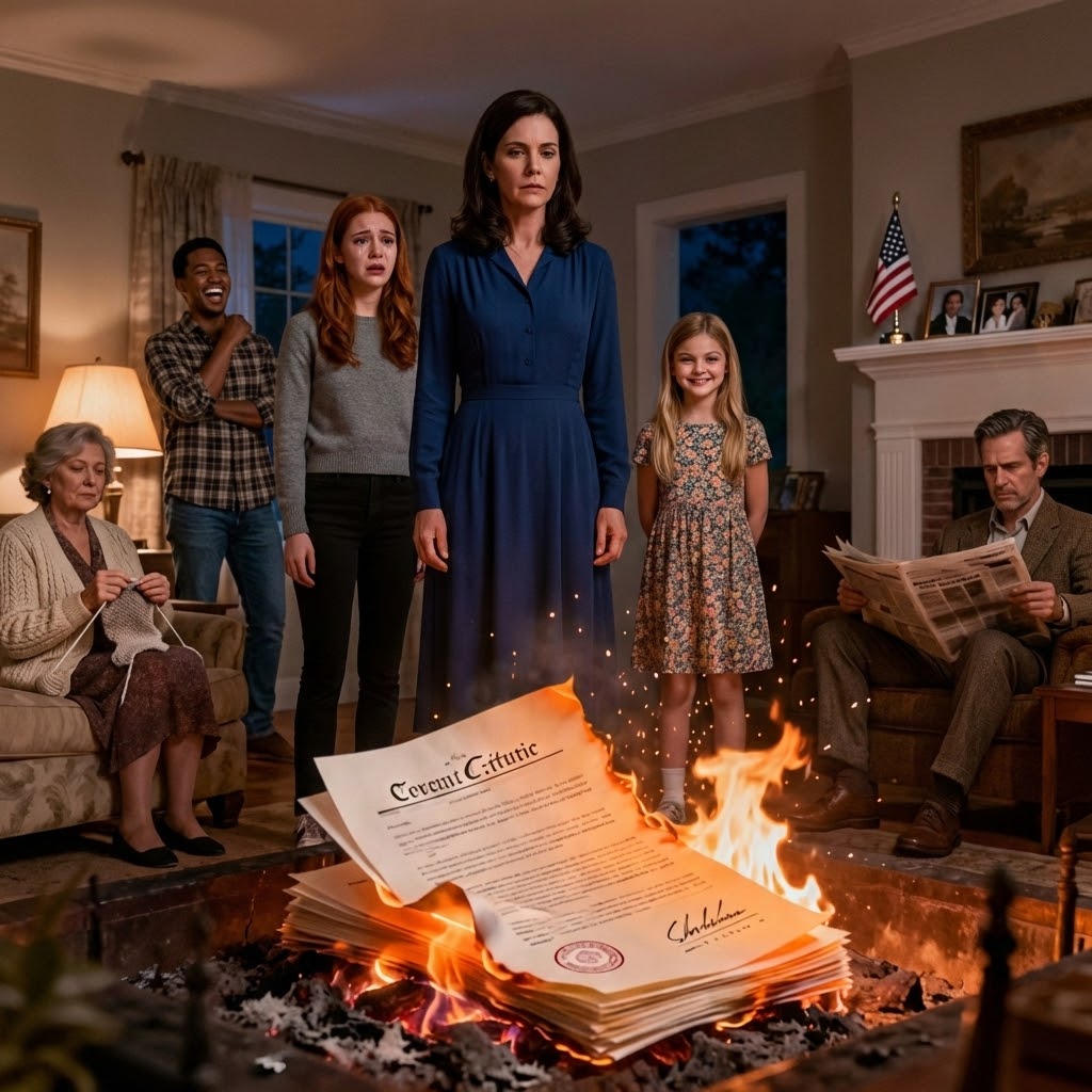 MY NIECE BURNED MY DAUGHTER’S MILLION-DOLLAR CONTRACT, SAYING, ‘DADDY SAYS YOU DON’T DESERVE SUCCESS!’ I SILENTLY LEFT THE ROOM. MY BROTHER COULDN’T STOP LAUGHING. THAT EVENING, I MADE TWO CALLS BY MORNING, THEY LEARNED WHO…