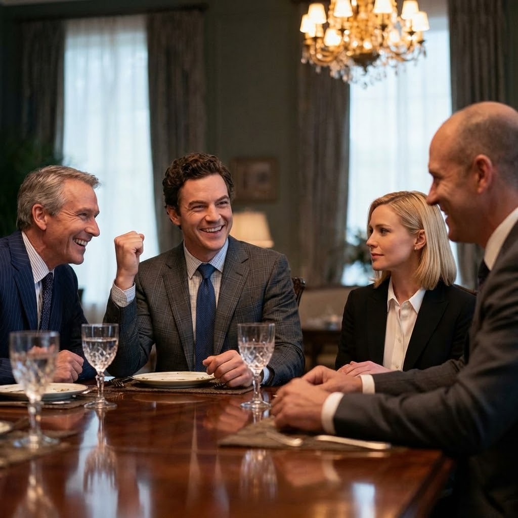 MY SISTER’S FIANCÉ BELITTLED ME AT DINNER. EVERYONE LAUGHED. I DIDN’T SNAP BACK. INSTEAD, I CALMLY PULLED OUT MY PHONE. HIS GRIN FADED IMMEDIATELY.