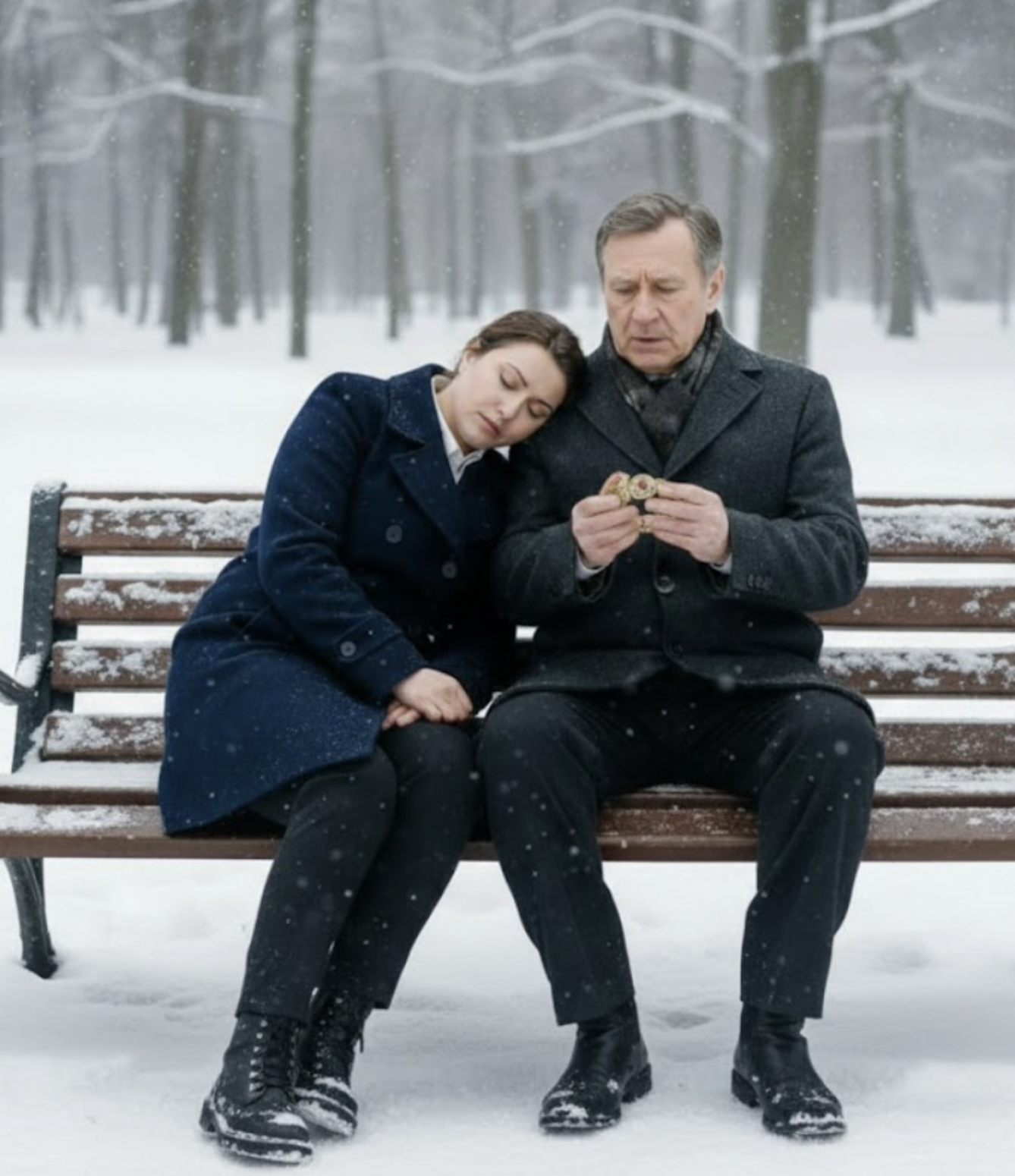 Während eines Meetings wurde ihr plötzlich schlecht. Als sie auf einer Parkbank auf der Straße wieder zu sich kam, sah sie einen alten Mann, der versuchte, ihr das goldene Armband vom Handgelenk zu nehmen.