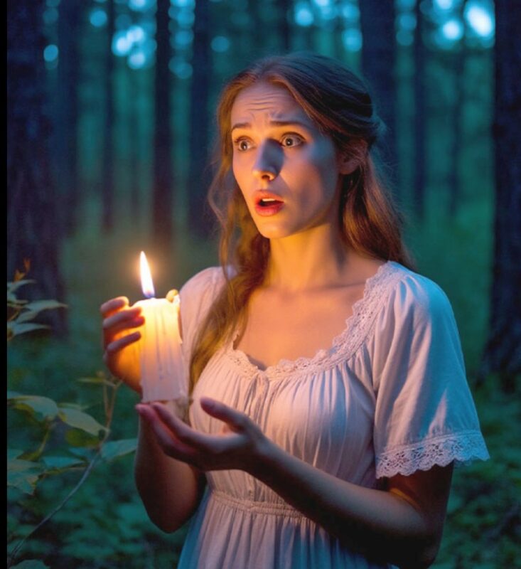 På natten sprang min fru bort till granskogen. Hennes man följde henne och blev bedövad av vad han såg.