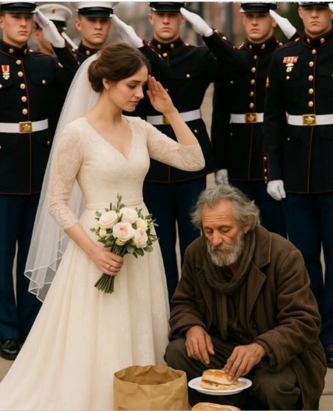 Suit 6 år sedan, en ung bagare sätta varm mat i en hemlös man.