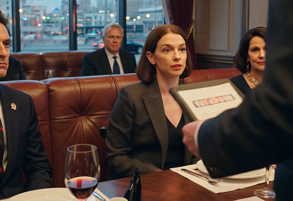 Der Kellner legte eine Mappe mit einer Rechnung über 3450 Dollar neben mein Wasserglas, und meine Mutter lächelte, als wäre nichts gewesen