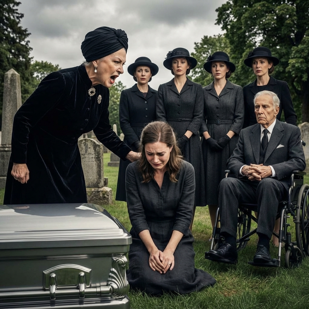 Ohne zu wissen, dass ich ein 500-Milliarden-Dollar-Imperium geerbt hatte, schlug mir meine Stiefmutter bei der Beerdigung meines Vaters ins Gesicht, nur weil ich helfen wollte …