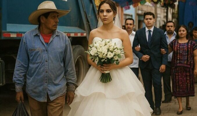Die Familie des Bräutigams verließ mitten in der Hochzeit wutentbrannt den Saal, als sie erfuhren, dass die Eltern der Braut Müllsammler waren – bis ein Lastwagen vorfuhr, ihr Vater ausstieg und Stille einkehrte, als alle sahen, was er in den Händen hielt.