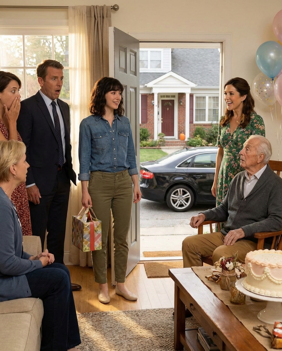 Opa sah mich aus einem Taxi steigen und fragte: “Wo ist dein Geburtstags-BMW?“ Mama lachte und sagte: „Oh, wir haben es deiner Schwester gegeben!“ Er schwieg für einen Moment … dann rief er am nächsten Tag seinen Anwalt an.