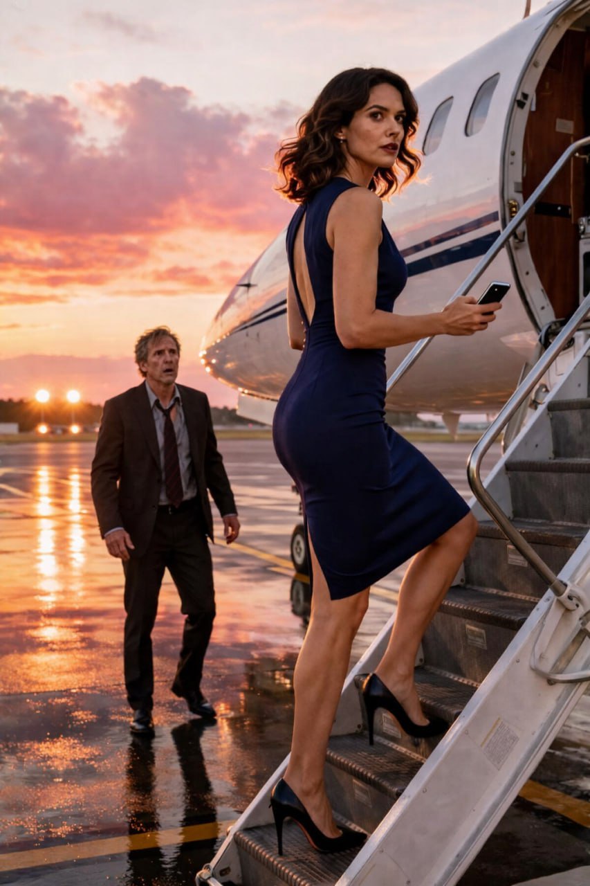 Hennes make applåderade när han såg henne skriva under skilsmässopappren… men han blev chockad när hon steg ombord på miljonärsjeten.