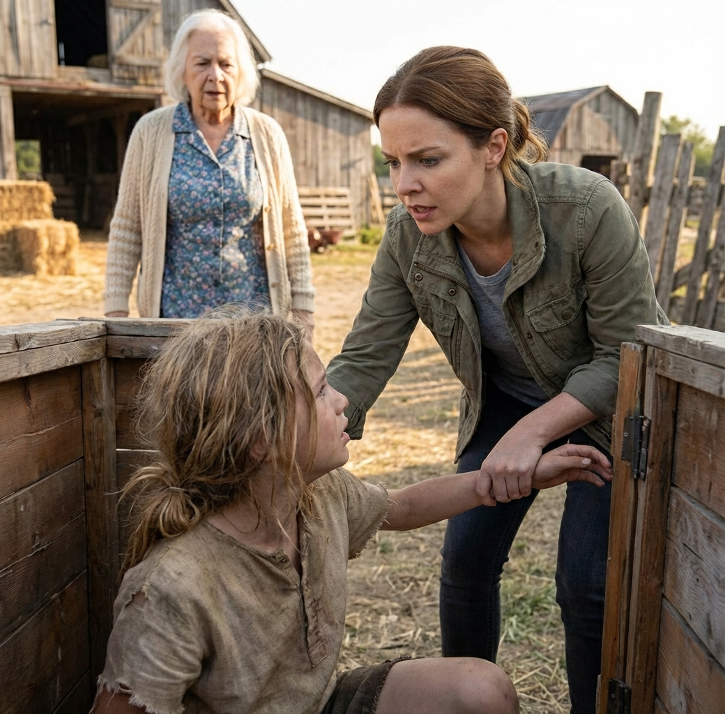 Als ich das Haus meiner Eltern besuchte, hörte ich eine leise Stimme aus dem Schuppen kommen.