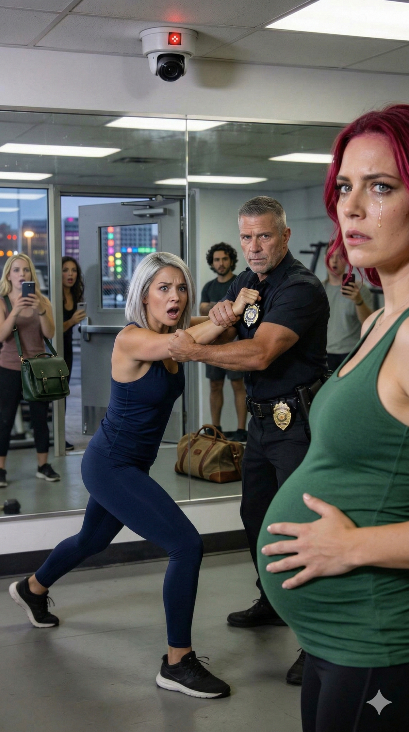 Vid gymmet gick älskarinnan över gränsen mot den gravida hustrun — sedan visade ”tränaren” sitt märke…