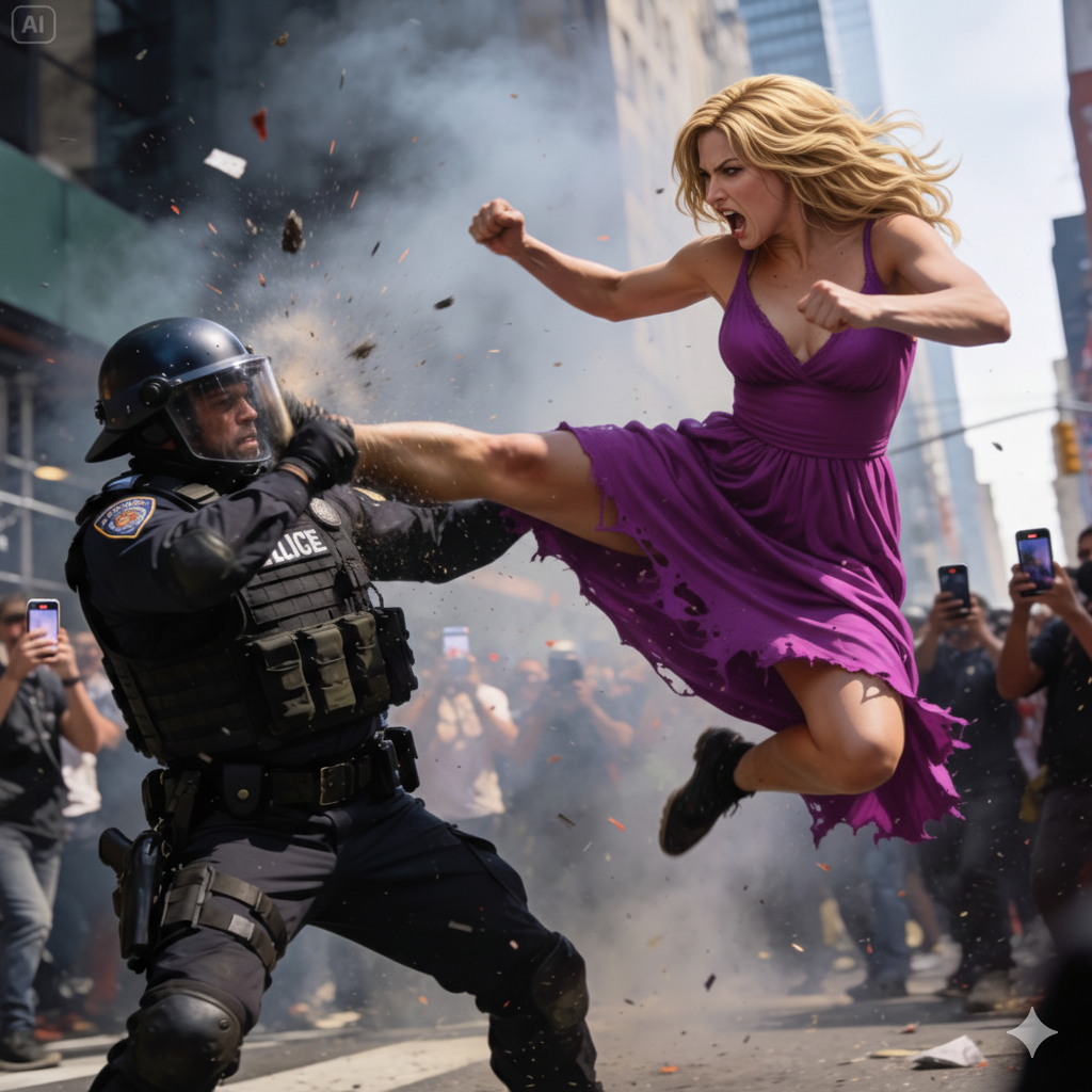 New York City polisen kapten Sarah Johnson var på väg hem i en taxi