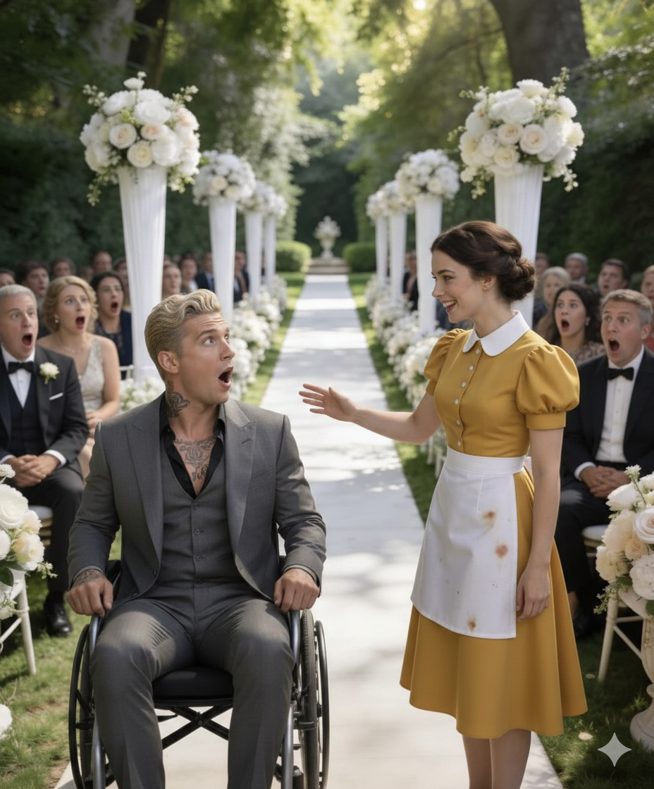 Maffiabossen lämnades ensam i sin rullstol på sin bröllopsdag… då gjorde hushållerskan något som chockade alla