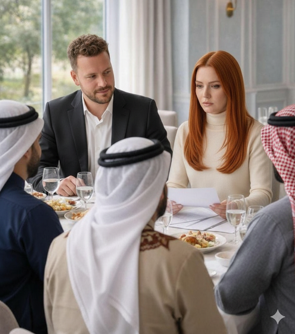 Desperat före en kritisk middag bad en hotellägare en av sina pigor att låtsas vara hans fru och hålla tyst. Men den «vanliga» unga kvinnan gjorde något som bedövade alla vid bordet.