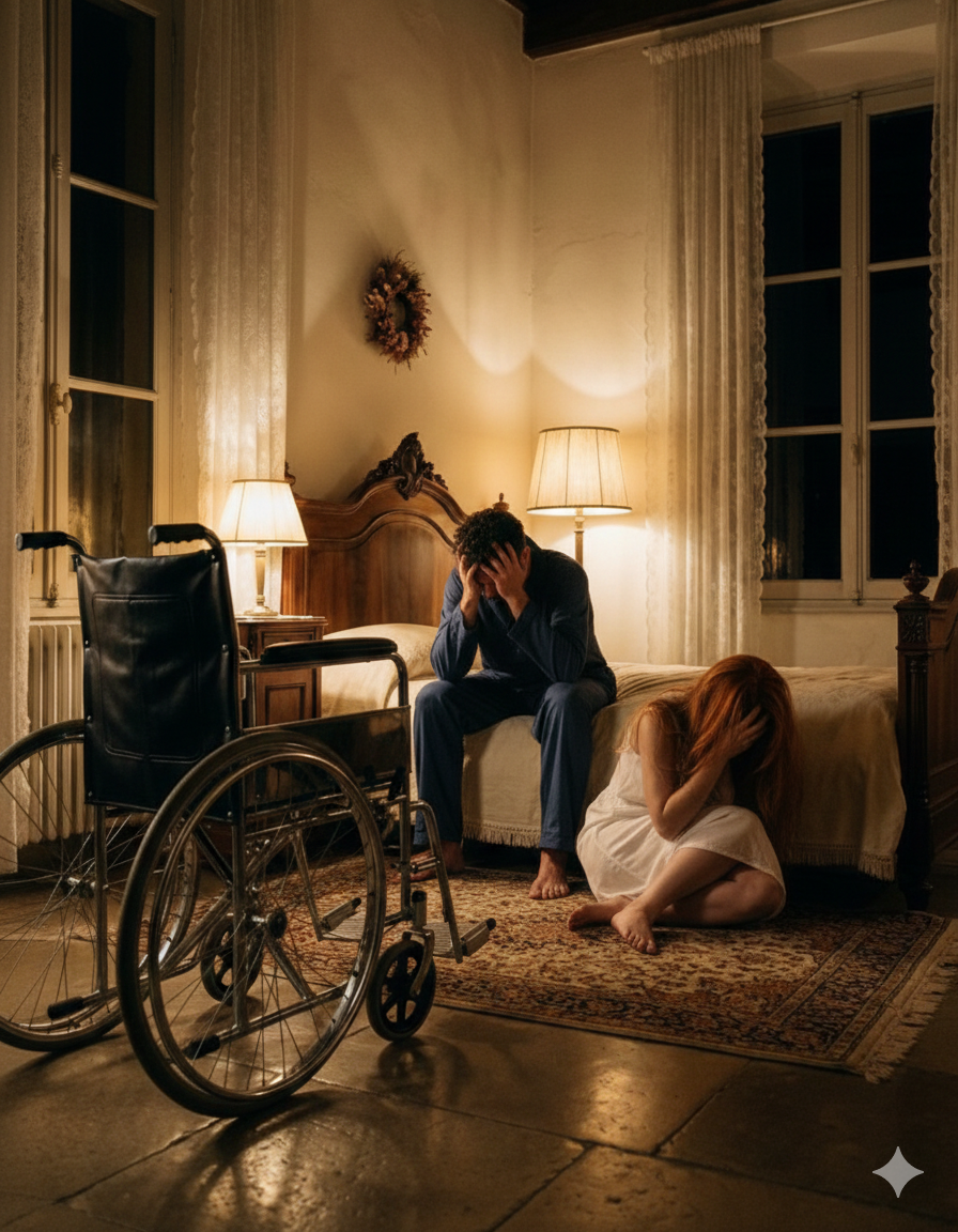 Min svärmor tvingade mig att gifta mig med en rik men funktionshindrad man. På vår bröllopsnatt lyfte jag honom för att lägga honom i sängen; vi föll, och det var i det ögonblicket som jag upptäckte en chockerande sanning…