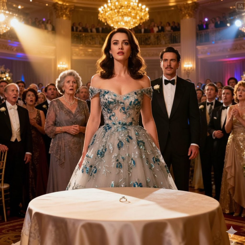 På en elegant fest räckte min svärmor mig en namnbricka. Det stod: ”Hushållerska.” Min man skrattade och sa: ”Maten är bara för familjen.” Det fanns inte ens en plats för mig vid bordet. Jag tog av mig vigselringen och lade den framför alla 300 gäster. De trodde att de hade satt mig på min plats. De hade ingen aning om vad jag skulle göra härnäst…