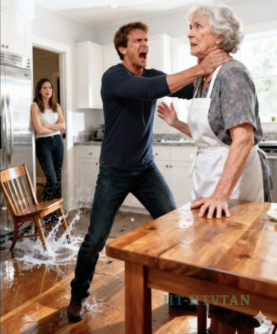 Min son tog tag i min hals och klämde hårdare när han skrek: ‘Lyd mig, din värdelösa gamla kvinna! Gå laga min middag just nu! Hans fru stod bara där och skrattade åt mig. I det ögonblicket visste jag att jag inte kunde uthärda det längre. Så jag bestämde mig för att lära honom en läxa som han aldrig skulle glömma…