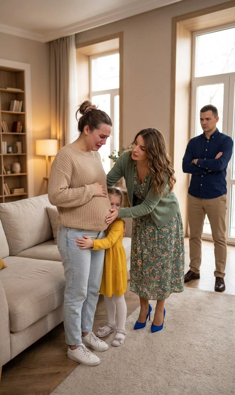 Im siebten Monat schwanger, ging ich mit meiner fünfjährigen einkaufen, als ich meinen Mann mit seiner Geliebten entdeckte und mich auslachte. Sie lehnte sich näher, Die Augen eisig, m0ckte mich, während meine Tochter meine Hand festhielt.