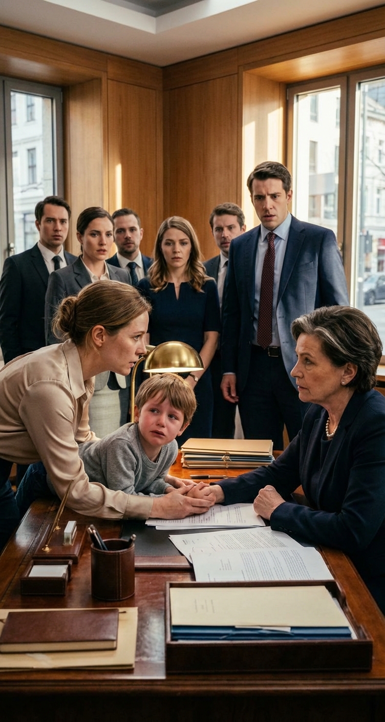 Suspendiert, weil ich mein Kind zur Arbeit gebracht hatte, legte ich es auf den Schreibtisch der Vorsitzenden: “Das ist dein Enkel. Ich ziehe ihn nicht mehr auf.”