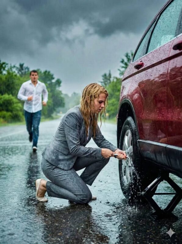 Han hjälpte en kvinna utan att veta att hon var domaren som höll hans öde i sina händer…Den morgonen visste han inte att genom att stanna för att hjälpa en främling var han på väg att förändra sitt öde för alltid.