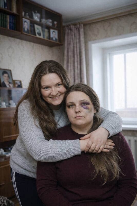 Sent en natt kom min tvillingsyster till mig med hela ansiktet täckt av blåmärken: efter att ha upptäckt att det var hennes man som hade gjort det, valde vi att byta plats och lära honom en läxa han aldrig skulle glömma.