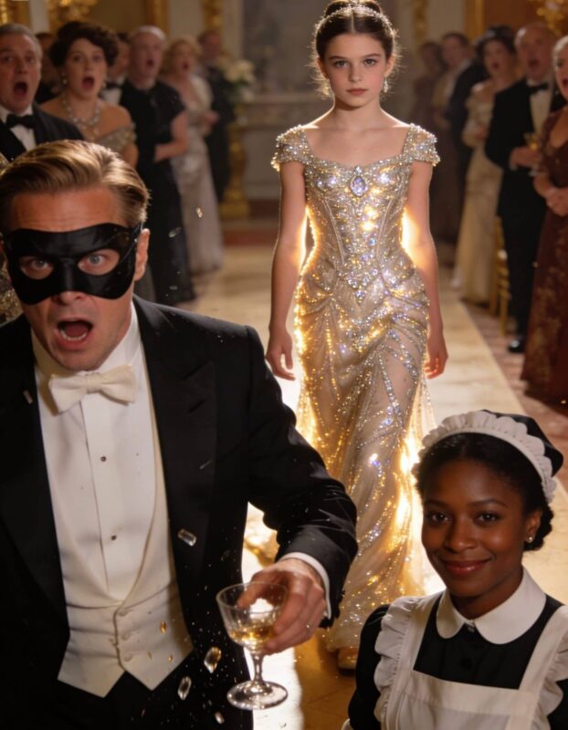 Miljardär bjöd in den svarta städerskans dotter till en fest som ett skämt, men hon anlände i en klänning värd 2 miljoner dollar.